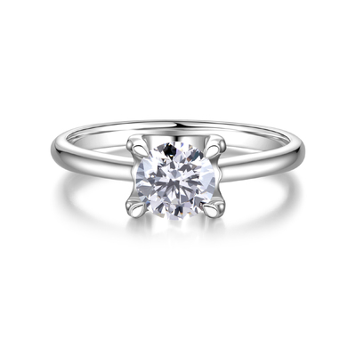 Four-Prong Solitaire Engagement Ring 