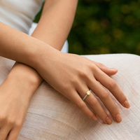 18K Two-Tone Gold Diamond Ring | Lab-Created Colored Diamond Center & Pavé White Accents 