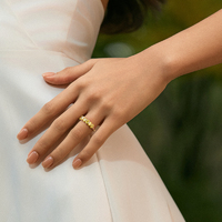 1.76Ct Oval Yellow Diamond Band | VS Clarity | 18K Yellow Gold