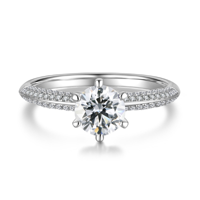 Luxury Half-Eternity Diamond Ring