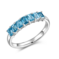 1.078CT Emerald Cut Blue Diamond Band | Pt950 Platinum | A Statement of Individual Elegance