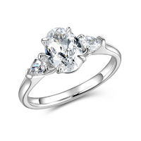 Platinum Three-Stone Diamond Ring | Accent Stones & Slim Band | Proposal/Anniversary Jewelry