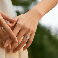 PT950 Platinum with Radiant-Cut Diamond & Four-Prong Setting